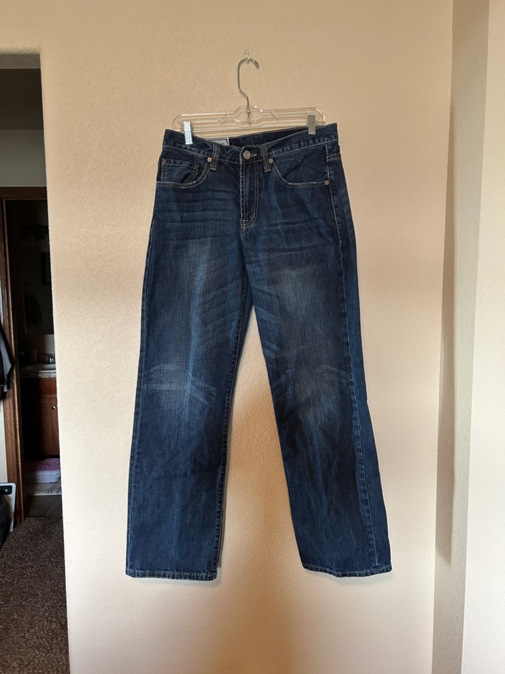 John B Stetson 1312 Modern Straight Leg Jeans Men’s 33x34 Dark Wash
